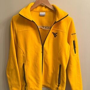 WVU-Columbia Yellow fleece jacket